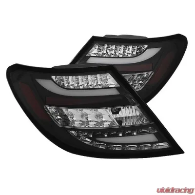 Spyder Auto Black LED Taillights for 2008-2011 Mercedes Benz W204 C63 AMG - ALT-YD-MBZC08-LED-BK