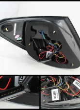 Spyder Auto Smoke LED Taillights for 2008-2011 Mercedes Benz W204 C63 AMG                                     - ALT-YD-MBZC08-LED-SM - Image 2