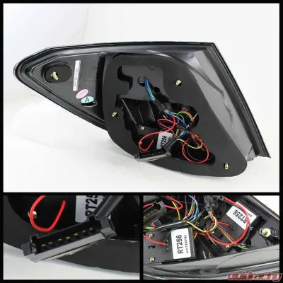 Spyder Auto Smoke LED Taillights for 2008-2011 Mercedes Benz W204 C63 AMG - ALT-YD-MBZC08-LED-SM
