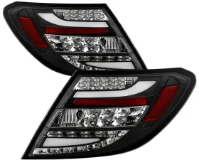 Spyder Auto Black LED Taillights for Mercedes Benz W204 C63 AMG 2011-2014