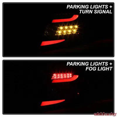 Spyder Auto Black LED Taillights for Mercedes Benz W204 C63 AMG 2011-2014 - ALT-YD-MBZC11-LED-BK