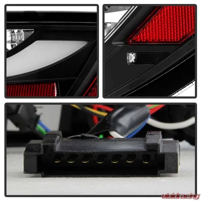 Spyder Auto Black LED Taillights for Mercedes Benz W204 C63 AMG 2011-2014 - ALT-YD-MBZC11-LED-BK