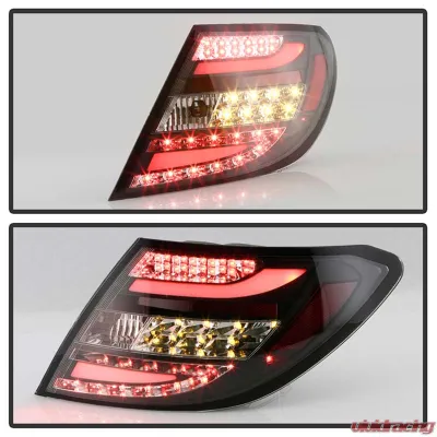Spyder Auto Black LED Taillights for Mercedes Benz W204 C63 AMG 2011-2014 - ALT-YD-MBZC11-LED-BK