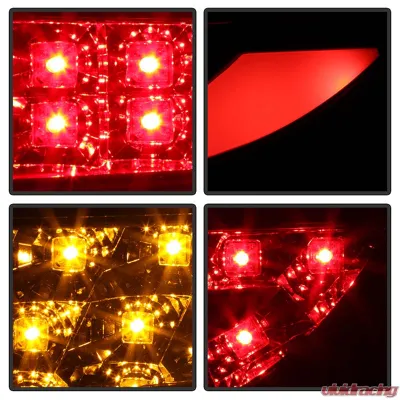 Spyder Auto Black LED Taillights for Mercedes Benz W204 C63 AMG 2011-2014 - ALT-YD-MBZC11-LED-BK