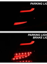 Spyder Auto Black LED Taillights for Mercedes Benz W204 C63 AMG 2011-2014                                     - ALT-YD-MBZC11-LED-BK - Image 9