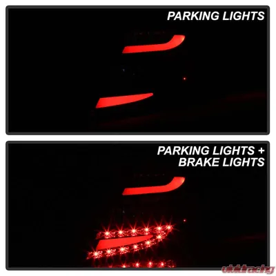 Spyder Auto Black LED Taillights for Mercedes Benz W204 C63 AMG 2011-2014 - ALT-YD-MBZC11-LED-BK