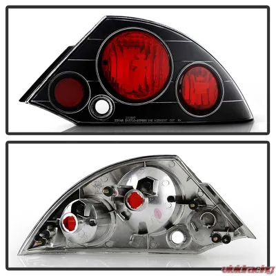 Spyder Auto Altezza Black Tail Lights for Mitsubishi Eclipse 2000-2005 - ALT-YD-ME00-BK
