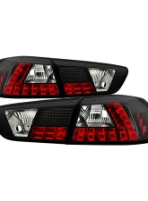 Spyder Auto LED Black Tail Lights for Mitsubishi Lancer Evo X 2008-2009                                     - ALT-YD-MITEVO1008-LED-BK - Image 12