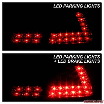 Spyder Auto LED Black Tail Lights for Mitsubishi Lancer Evo X 2008-2009 - ALT-YD-MITEVO1008-LED-BK