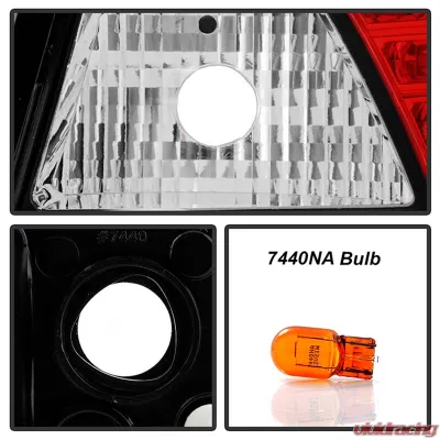 Spyder Auto LED Black Tail Lights for Mitsubishi Lancer Evo X 2008-2009 - ALT-YD-MITEVO1008-LED-BK