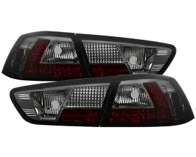 Spyder Auto Smoke LED Taillights for Mitsubishi EVO X 2008-2015 Non-SportBack