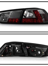 Spyder Auto Smoke LED Taillights for Mitsubishi EVO X 2008-2015, Non-SportBack                                     - ALT-YD-MITEVO1008-LED-SM - Image 2