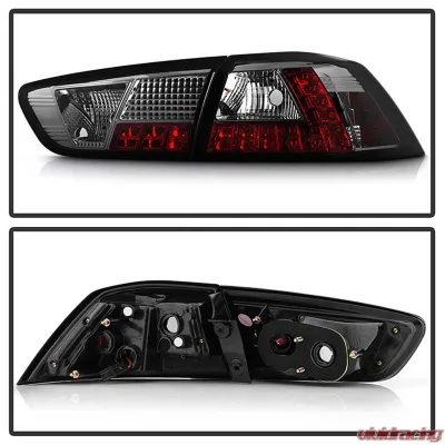 Spyder Auto Smoke LED Taillights for Mitsubishi EVO X 2008-2015, Non-SportBack - ALT-YD-MITEVO1008-LED-SM