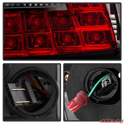 Spyder Auto Smoke LED Taillights for Mitsubishi EVO X 2008-2015, Non-SportBack - ALT-YD-MITEVO1008-LED-SM