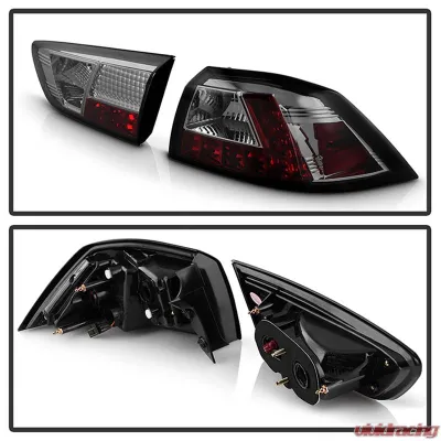 Spyder Auto Smoke LED Taillights for Mitsubishi EVO X 2008-2015, Non-SportBack - ALT-YD-MITEVO1008-LED-SM