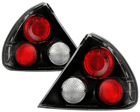 Spyder Auto Black Euro Style Taillights for Mitsubishi Mirage 1999-2003 2/4 Door