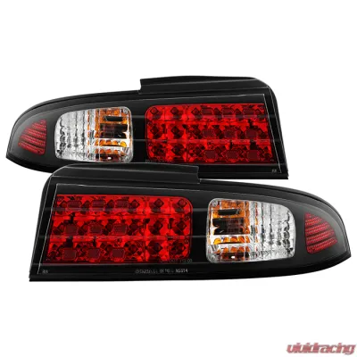 Spyder Auto LED Black Tail Lights for Nissan 240SX 1995-1998, Custom Fit, Durable Design - ALT-YD-N240SX95-LED-BK