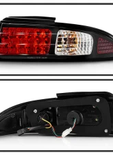 Spyder Auto LED Black Tail Lights for Nissan 240SX 1995-1998, Custom Fit, Durable Design                                     - ALT-YD-N240SX95-LED-BK - Image 2