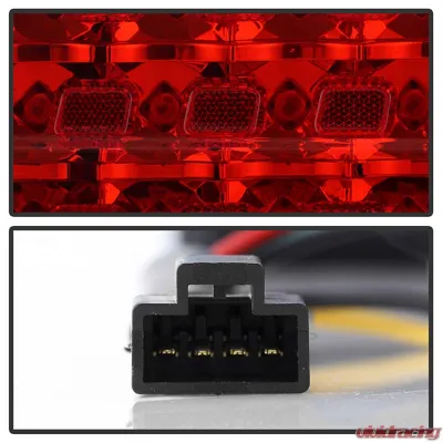Spyder Auto LED Black Tail Lights for Nissan 240SX 1995-1998, Custom Fit, Durable Design - ALT-YD-N240SX95-LED-BK