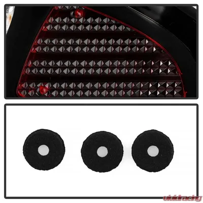 Spyder Auto LED Black Tail Lights for Nissan 240SX 1995-1998, Custom Fit, Durable Design - ALT-YD-N240SX95-LED-BK