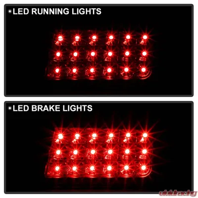 Spyder Auto LED Black Tail Lights for Nissan 240SX 1995-1998, Custom Fit, Durable Design - ALT-YD-N240SX95-LED-BK