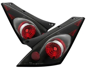 Spyder Auto Altezza Black Tail Lights for Nissan 350Z 2002-2005, Durable Design