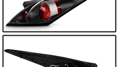 Spyder Auto Altezza Black Tail Lights for Nissan 350Z 2002-2005, Durable Design                                     - ALT-YD-N350Z02-BK - Image 2