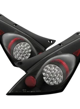 Spyder Auto LED Black Tail Lights Nissan 350Z 2002-2005                                     - ALT-YD-N350Z02-LED-BK - Image 8