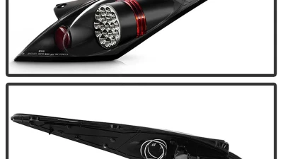 Spyder Auto LED Black Tail Lights for Nissan 350Z 2002-2005, ALT-YD-N350Z02-LED-BK                                     - ALT-YD-N350Z02-LED-BK - Image 2