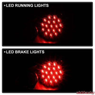 Spyder Auto LED Black Tail Lights Nissan 350Z 2002-2005 - ALT-YD-N350Z02-LED-BK