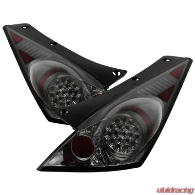 Spyder Auto Smoke LED Taillights for Nissan 350Z 2003-2005, ALT-YD-N350Z02-LED-SM - ALT-YD-N350Z02-LED-SM