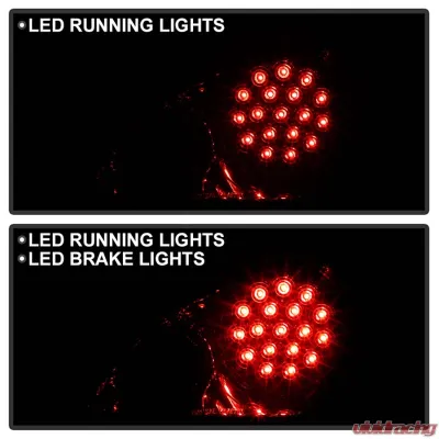 Spyder Auto Smoke LED Taillights for Nissan 350Z 2003-2005, ALT-YD-N350Z02-LED-SM - ALT-YD-N350Z02-LED-SM