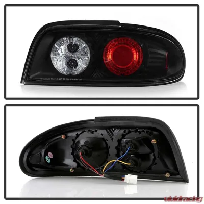 Spyder Auto Altezza Black Tail Lights for Nissan Altima 1993-1997, Custom Fit, Durable Design - ALT-YD-NA93-BK