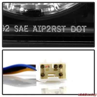 Spyder Auto Altezza Black Tail Lights for Nissan Altima 1993-1997, Custom Fit, Durable Design - ALT-YD-NA93-BK