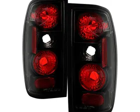 Spyder Auto Altezza Black Tail Lights for Nissan Frontier 1998-2000, OEM Fitment