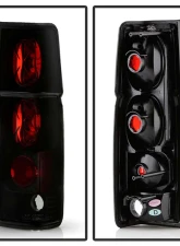 Spyder Auto Black Smoke Euro Style Taillights for Nissan Hardbody 1986-1997                                     - ALT-YD-NH86-BSM - Image 2