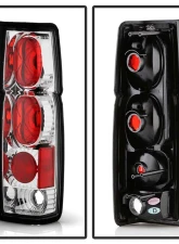 Spyder Auto Chrome Euro Style Taillights for Nissan Hardbody 1986-1997 ALT-YD-NH86-C                                     - ALT-YD-NH86-C - Image 2