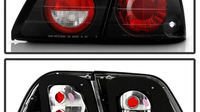 Spyder Auto Altezza Black Tail Lights for Nissan Maxima 1997-1999                                     - ALT-YD-NM97-BK - Image 2