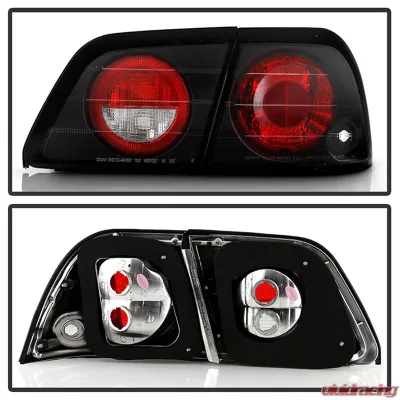 Spyder Auto Altezza Black Tail Lights for Nissan Maxima 1997-1999 - ALT-YD-NM97-BK