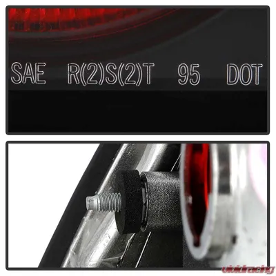 Spyder Auto Altezza Black Tail Lights for Nissan Maxima 1997-1999 - ALT-YD-NM97-BK