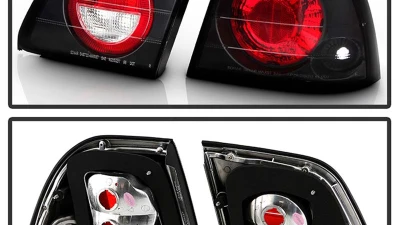 Spyder Auto Altezza Black Tail Lights for Nissan Maxima 1997-1999                                     - ALT-YD-NM97-BK - Image 7