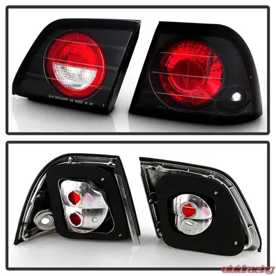 Spyder Auto Altezza Black Tail Lights for Nissan Maxima 1997-1999 - ALT-YD-NM97-BK