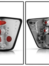 Spyder Auto Altezza Chrome Tail Lights for Nissan Titan 2004-2011                                     - ALT-YD-NTI04-C - Image 2