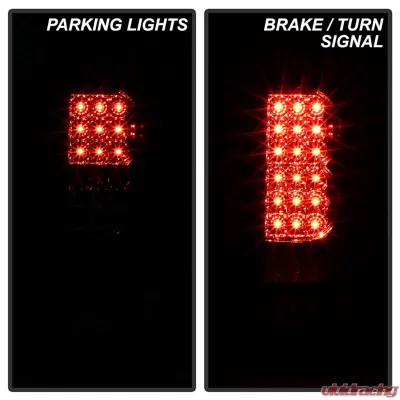 Spyder Auto Black LED Taillights for Nissan Titan 2004-2014, ALT-YD-NTI04-LED-BK - ALT-YD-NTI04-LED-BK