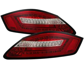 Spyder Auto LED Tail Lights Red Clear for Porsche 987 Boxster Cayman 2005-2008
