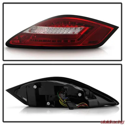 Spyder Auto LED Tail Lights Red Clear for Porsche 987 Boxster Cayman 2005-2008 - ALT-YD-P98705-LED-RC