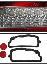 Spyder Auto LED Tail Lights Red Clear for Porsche 987 Boxster Cayman 2005-2008                                     - ALT-YD-P98705-LED-RC - Image 4