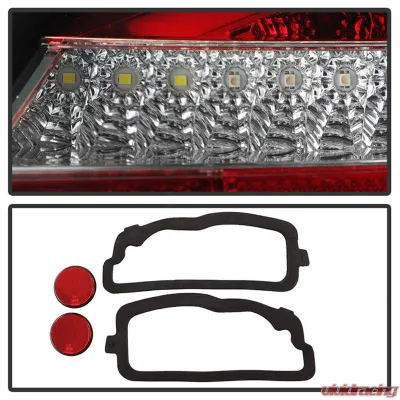 Spyder Auto LED Tail Lights Red Clear for Porsche 987 Boxster Cayman 2005-2008 - ALT-YD-P98705-LED-RC