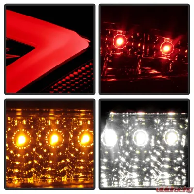 Spyder Auto LED Tail Lights Red Clear for Porsche 987 Boxster Cayman 2005-2008 - ALT-YD-P98705-LED-RC