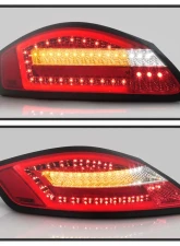 Spyder Auto LED Tail Lights Red Clear for Porsche 987 Boxster Cayman 2005-2008                                     - ALT-YD-P98705-LED-RC - Image 8